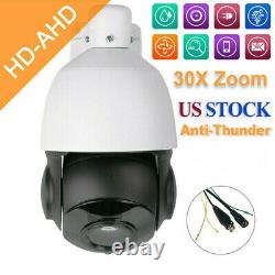 1080P 2MP PTZ Camera AHD 30X Zoom Speed Dome Outdoor IR-CUT CCTV Security OSD