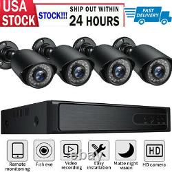 1080P 4CH 2MP HD WiFi Home Security Camera System Wire Outdoor IP CCTV NVR Kit