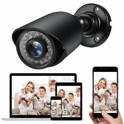 1080P 4CH 2MP HD WiFi Home Security Camera System Wire Outdoor IP CCTV NVR Kit