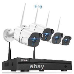 1080P 8CH Wireless Home Security Systems with 4 pcs Cameras 2TB HDD Night Vision