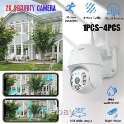 1080P HD Home Security Camera System Wireless Outdoor Wifi Cam Night Vision 4PCS