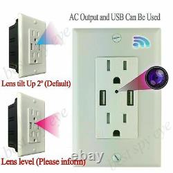 1080P HD IP WiFi Home Security Mini Camera in Wall Outlet Support remote viewing