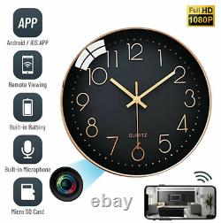 1080P HD IP Wifi IP Wall Clock Camera Home Security Nanny Video Recorder 32GB