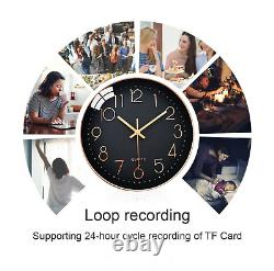 1080P HD IP Wifi IP Wall Clock Camera Home Security Nanny Video Recorder 32GB