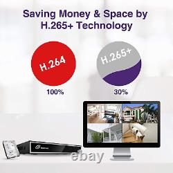 1080P HD Video 16CH 1080P DVR Home IR Security Camera System H. 265+ CCTV 2TB