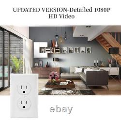 1080P HD Video Recorder WiFi IP Wall AC Outlet Home Nanny Security Mini Camera