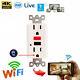 1080p Hd Wifi Ip Home Security & Safe Camera Gfci Ac Receptacle Wall Outlet