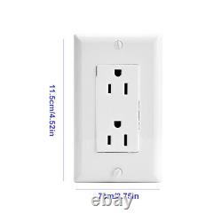 1080P HD WiFi IP Wall AC Outlet Home Security Nanny Camera Audio Video Recorder