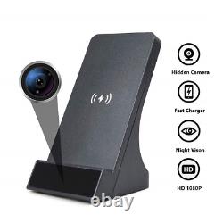 1080P HD WiFi Surveillance Wireless Phone Charger Camera Security Cam Live View