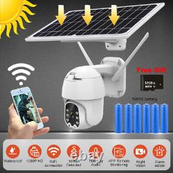 1080P HD Wireless Solar Power WiFi Outdoor Home Security IP Camera Night Vision