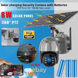 1080P HD Wireless Solar Power WiFi Outdoor Home Security IP Camera Night Vision