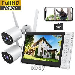 1080P Home Security Camera System Wireless CCTV With 7Monitor 2 Way Audio +32GB