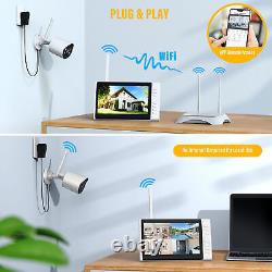 1080P Home Security Camera System Wireless CCTV With 7Monitor 2 Way Audio +32GB