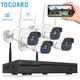 1080p Outdoor Wireless Home Security Camera System 4x Cctv Cameras Nvr Set 3tb