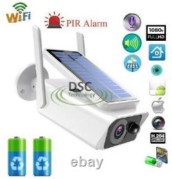 1080P Solar Powered Energy Security Camera Wireless WiFi IP Home HD CCTV Outdoor