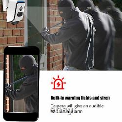 1080P Solar Wireless WiFi IP Camera Waterproof Home Security CCTV Night Vision