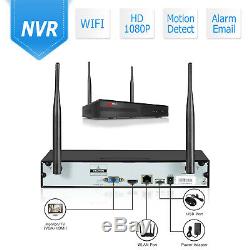 1080P Wireless Camera System Home Security WIFI Kit Audio Recording NVR 8CH CCTV