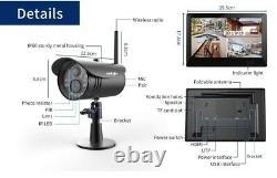 1080P Wireless Home Security Camera System with 10 Inch Touchscreen monitor HD