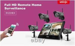 1080P Wireless Home Security Camera System with 10 Inch Touchscreen monitor HD