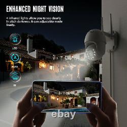 1080P Wireless Security Camera Outdoor CCTV PTZ Night Vision Home IP Wifi Camera