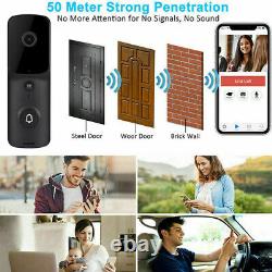1080P Wireless WiFi Video Doorbell Smart Door Intercom Security Camera Bell PIR