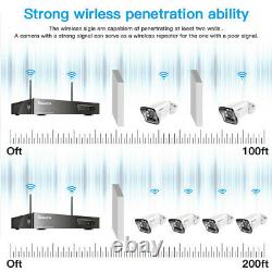 1080P Wireless Wifi 8CH NVR Home Security System outdoor CCTV IP Camera IR CUT