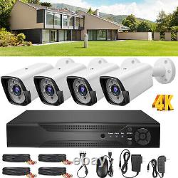 1080p Full HD Outdoor Security Camera System, 4 Pack Smart Home 4CH DVD US