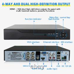 1080p Full HD Outdoor Security Camera System, 4 Pack Smart Home 4CH DVD US