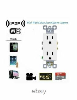 1080p HD Home Security Nanny Camera AC Wall Outlet WiFi IP Video? Audio Recorder