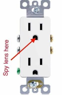 1080p HD WIFI Home Security Camera in Wall Outlet, power supply from socket