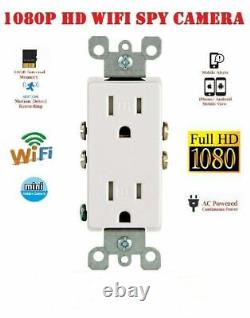 1080p HD WIFI Home Security Camera in Wall Outlet, power supply from socket