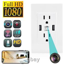1080p HD WiFi IP AC Wall Outlet Security Surveillance Camera Home Nanny Camera