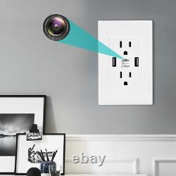 1080p HD WiFi IP AC Wall Outlet Security Surveillance Camera Home Nanny Camera