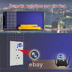 1080p HD Wireless IP Home Security Monitor Camera in AC Receptacle Wall Outlet