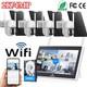 10ch 10 Monitor Home Security System Solar Powered 4mp Ptz Camera Night Vision
