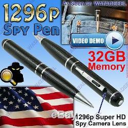 1296p Power Ray Technology 2020 Spy Pen DVR Camera GENUINE Surveillance CIA FBI