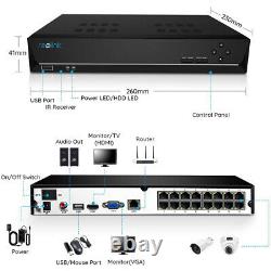 16CH PoE NVR Network Video 3TB HDD for Security 4MP 5MP Camera Reolink RLN16-410