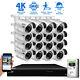16 Channel Nvr 4k 8mp Outdoor Ai Face Recognition Bullet Security Camera System