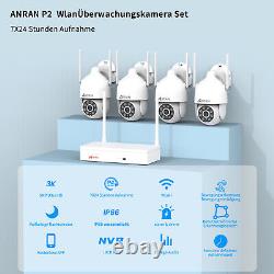 1920P WiFi Wireless CCTV Security Camera System Home Outdoor 2 Way Audio 8CH NVR