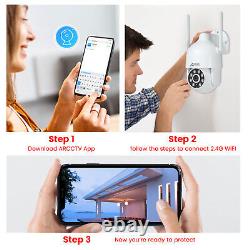 1920P WiFi Wireless CCTV Security Camera System Home Outdoor 2 Way Audio 8CH NVR