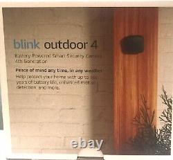 2023 Blink Outdoor 4 (4th Gen) 3 Camera Wireless Hd Home Security System, New