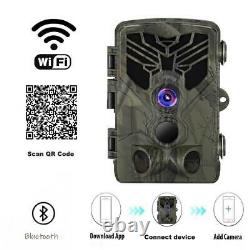 24MP WLAN WiFi 830 Wildkamera Bluetooth Überwachungskamera Fotofalle Jagdkamera