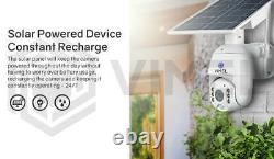 24/7 Solar Powered 4G Security Flood Light LED PTZ Home Camera Outdoor
