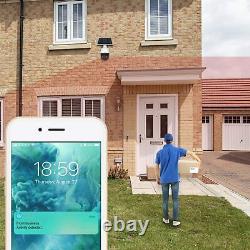 24/7 Solar Powered 4G Security Flood Light LED PTZ Home Camera Outdoor-US
