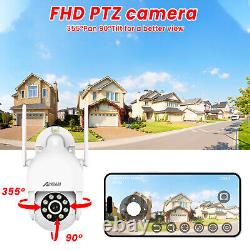 2K 8CH 12''Monitor Wireless Home Security IP Camera CCTV System Outdoor 1TB HDD