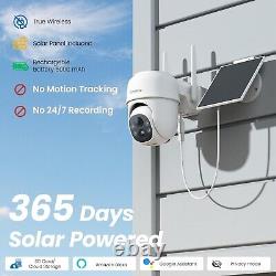 2K Cameras for Home Security-2.4G WiFi Outdoor Wireless Solar/Battery 4 Pack