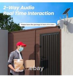 2K Cameras for Home Security-2.4G WiFi Outdoor Wireless Solar/Battery 4 Pack