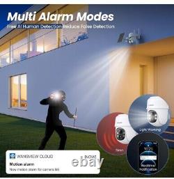 2K Cameras for Home Security-2.4G WiFi Outdoor Wireless Solar/Battery 4 Pack