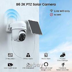 2K Cameras for Home Security-2.4G WiFi Outdoor Wireless Solar/Battery 4 Pack