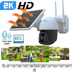 2K Home Security HD Camera Wireless Outdoor Solar Battery Powered Night Vision